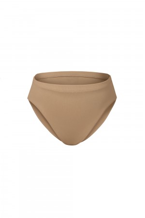 Tan Kids' Bloch Zaniah High Waist Brief Underwear | USEGJ88891