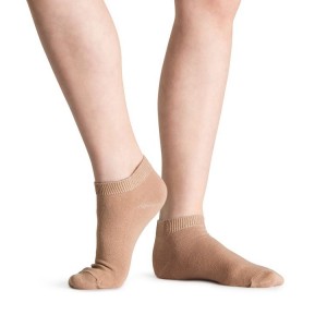 Tan Women's Bloch Jazz Socks | USDFL71662