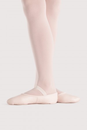 Theatrical Pink Kids' Bloch Prolite II Leather Girls Ballet Flats | BUSSD30864