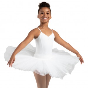 White Kids' Bloch Classic Practice Skirts | USJZR89819