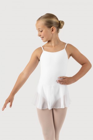 White Kids' Bloch Oriole Camisole Leotards | FUSHY27429