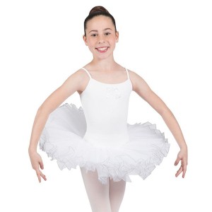 White Kids' Bloch Silvana Diamante Tutu Leotards | LUSSX12495