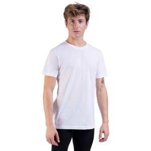 White Men's Bloch Heath Relaxed Slim Fit Tops | ZUSMJ49071