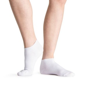 White Women's Bloch Jazz Socks | USICD71755