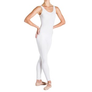 White Women's Bloch Utano Scoop Neck Unitards | EUSVG93141