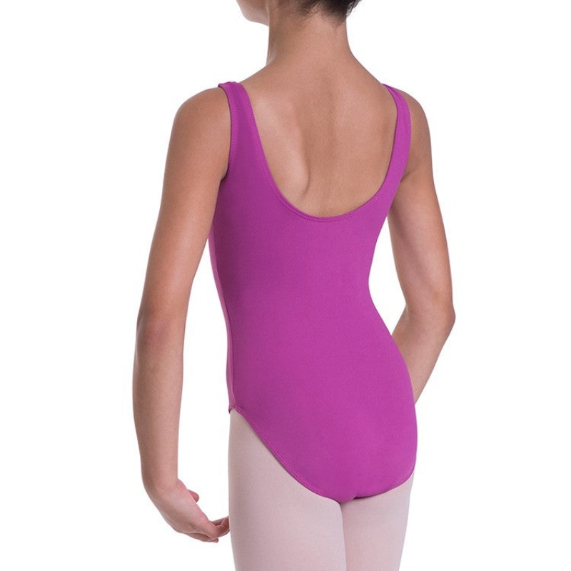 Berry Kids' Bloch Overture Odetta Sleeveless Pleat Leotards | GUSUC91856