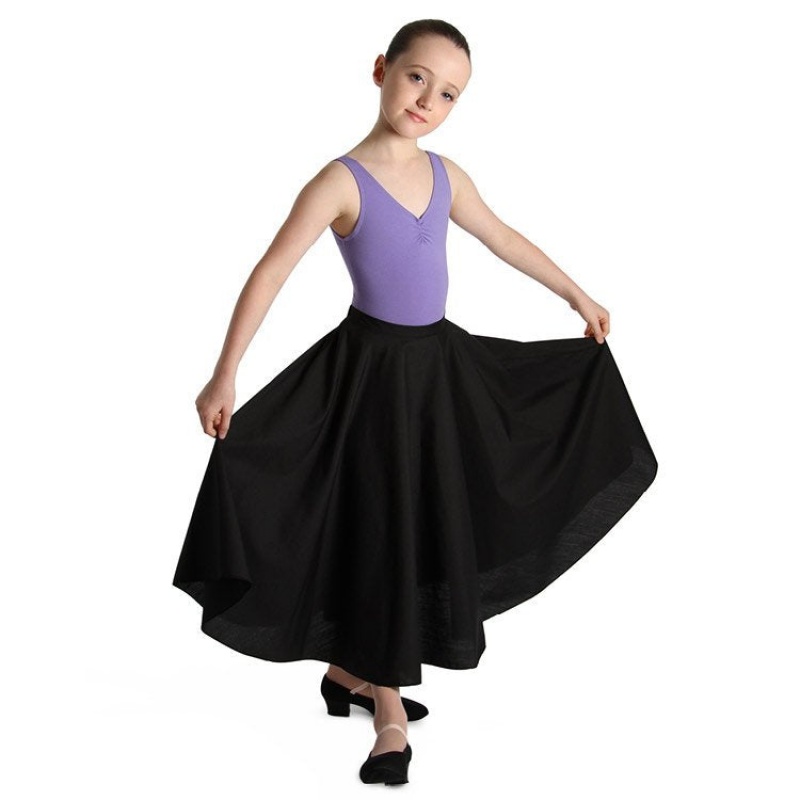 Black Kids' Bloch Cara Skirts | USZPD48834