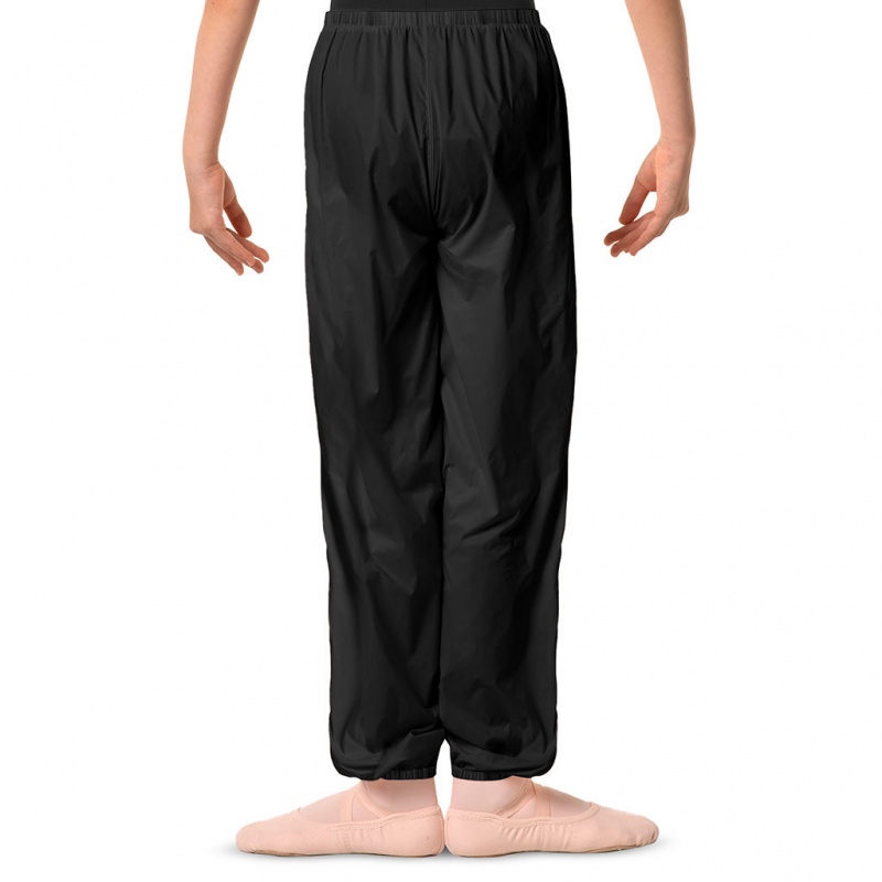 Black Kids' Bloch Children Ripstop Pants Bottoms | AUSDF79126