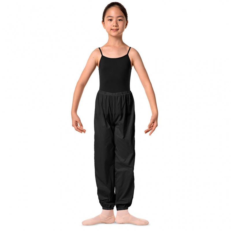 Black Kids' Bloch Children Ripstop Pants Bottoms | AUSDF79126