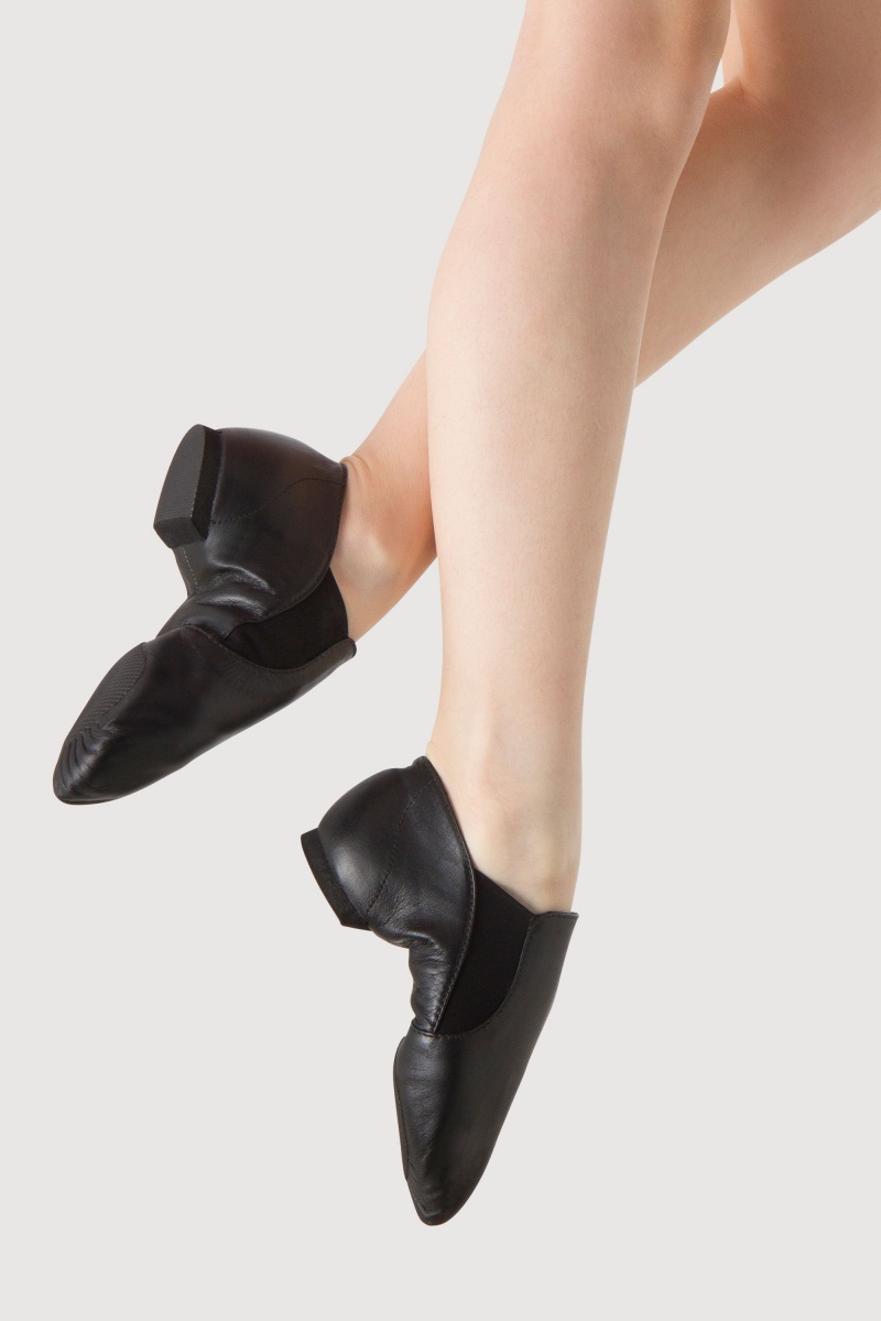 Black Kids' Bloch Elastaboot Toddlers Jazz | QUSUV61818