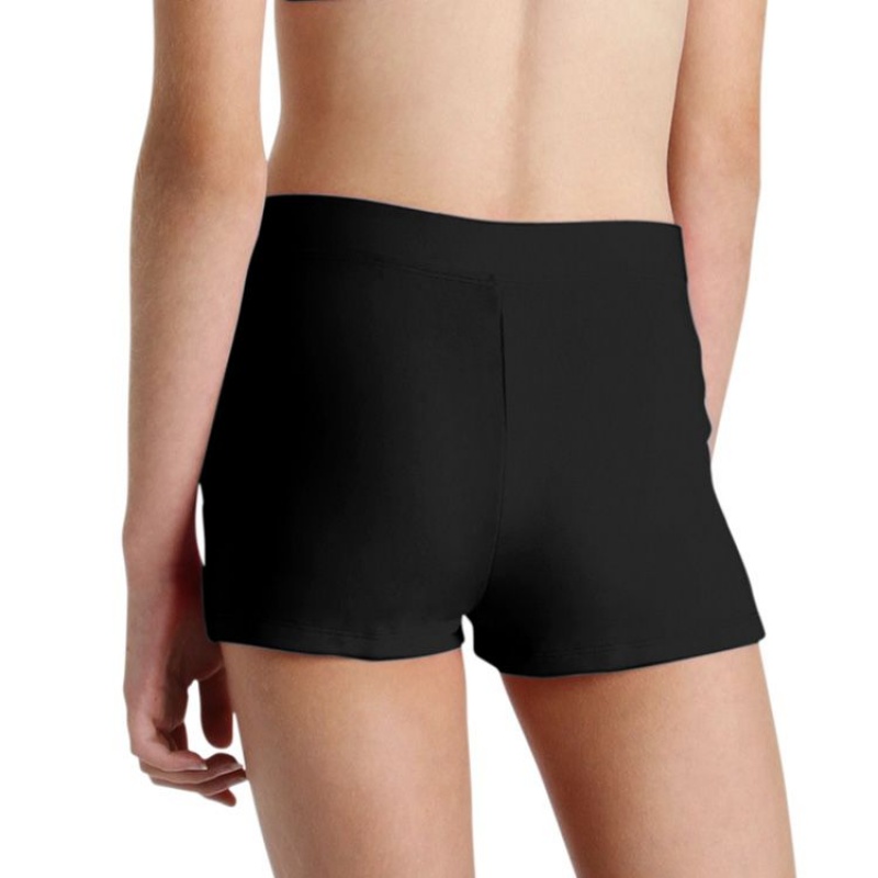 Black Kids' Bloch Front Short Bottoms | LUSSX77496