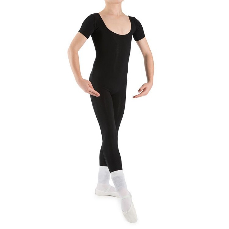 Black Kids' Bloch Matt Unitard Tight | USEGJ70336