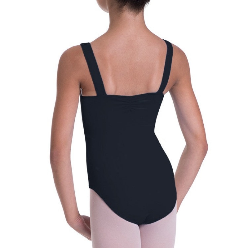 Black Kids' Bloch Overture Obelia Princess Seam Leotards | USJVR90887