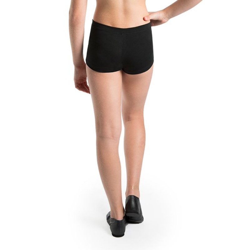 Black Kids' Bloch Rena Micro Fitted Short Bottoms | EUSHC88095