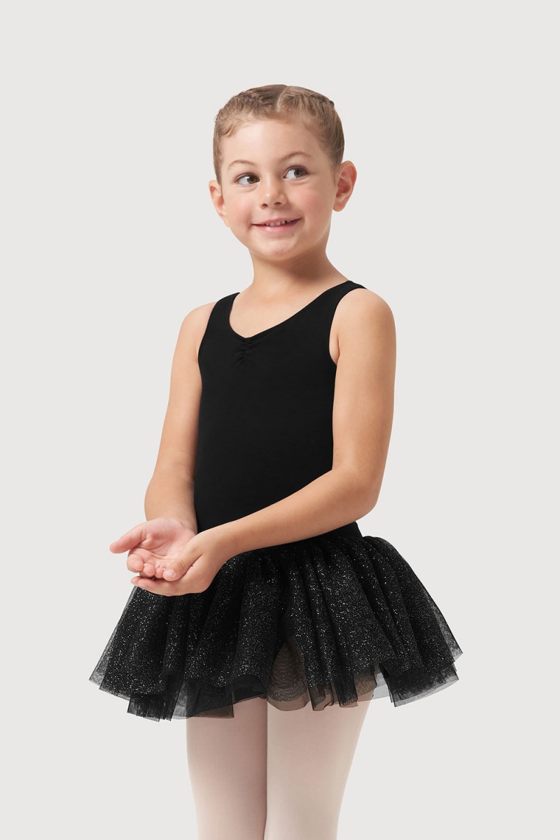 Black Kids' Bloch Sparkle Dress | USQCS77934