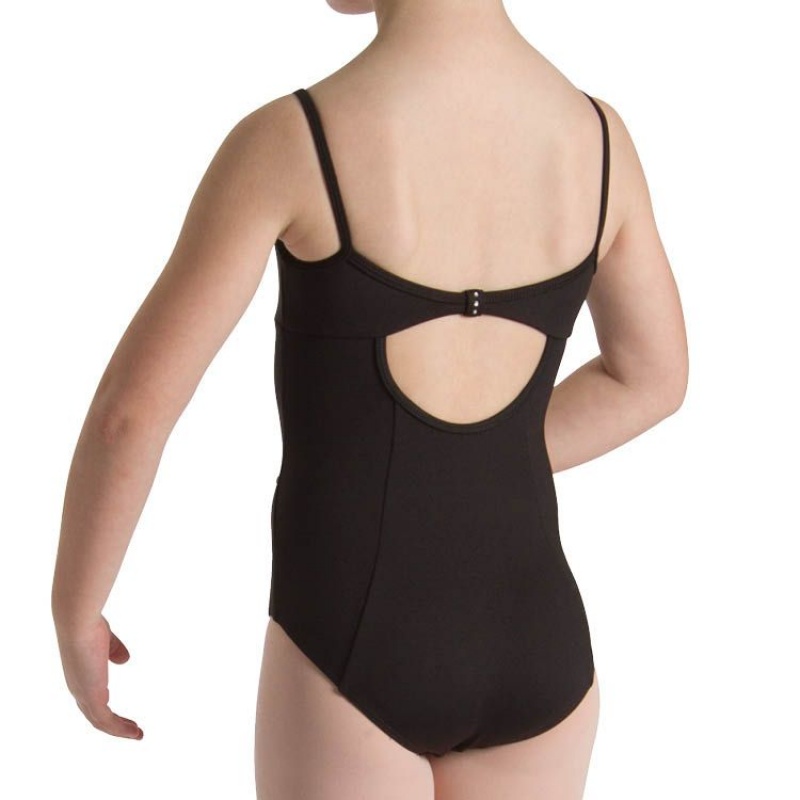 Black Kids' Bloch Sugar Bow Back Leotards | GUSUC55429