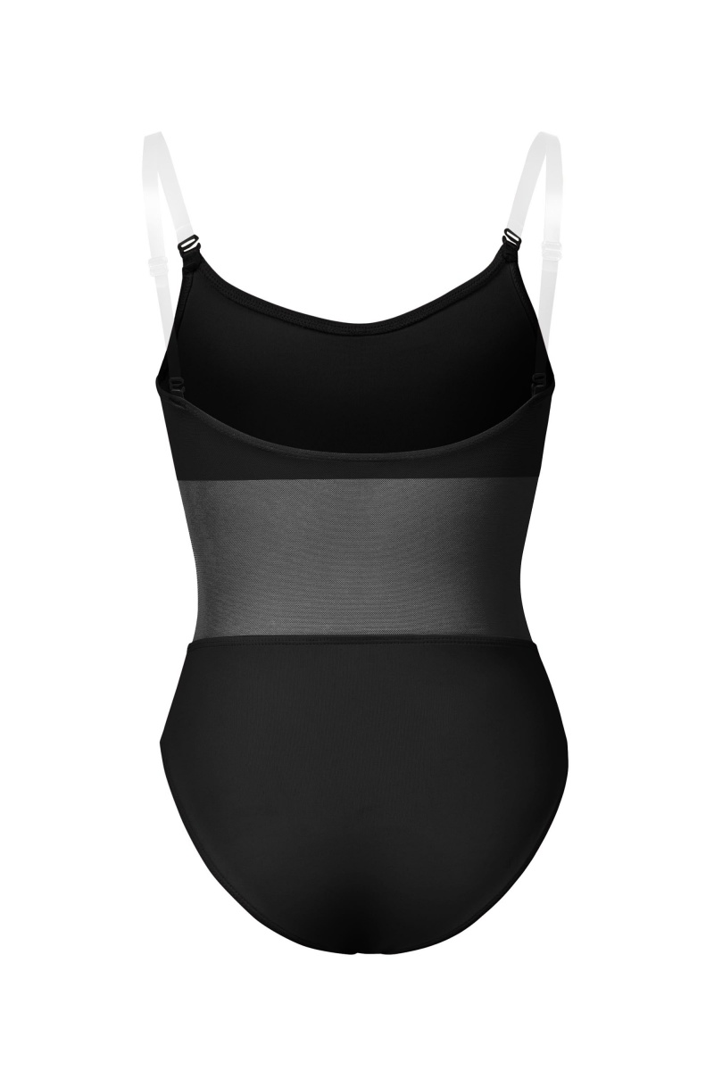 Black Kids' Bloch Sunna Mesh Panel Body Liner Underwear | EUSVG43375