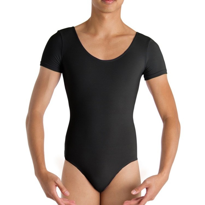 Black Men\'s Bloch Boyd Cap sleeve Leotards | MUSFT59541