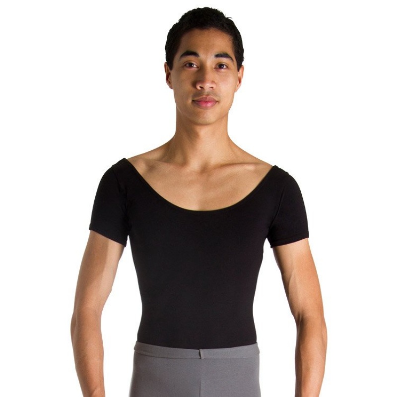 Black Men's Bloch Brett Leotards | USIIZ65052