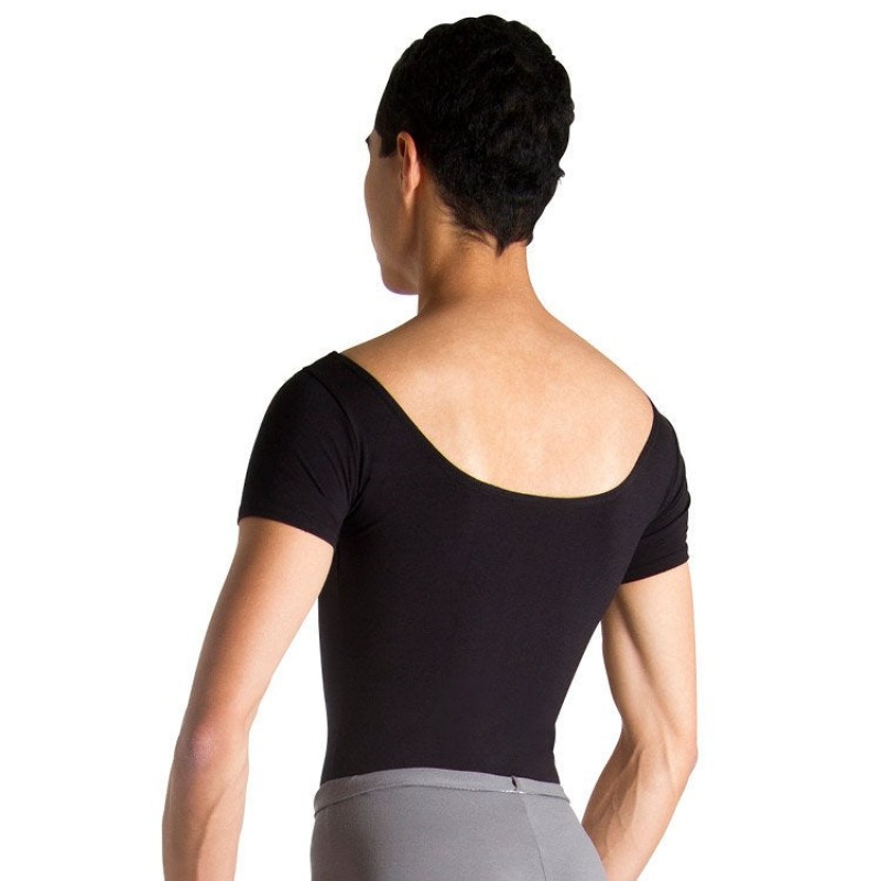 Black Men's Bloch Brett Leotards | USIIZ65052