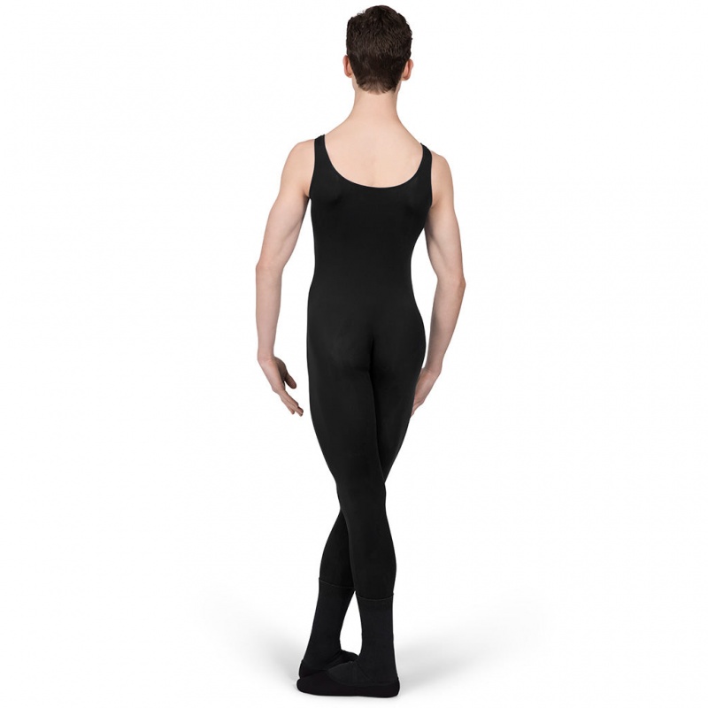 Black Men's Bloch Imperial Chad N/S Unitards | FUSHY13923