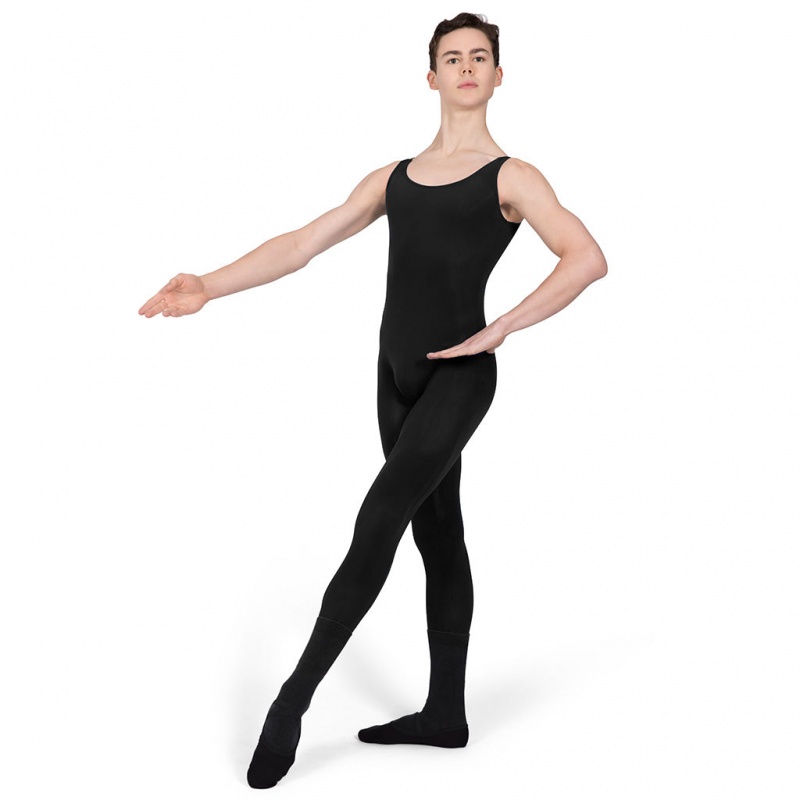 Black Men\'s Bloch Imperial Chad N/S Unitards | FUSHY13923