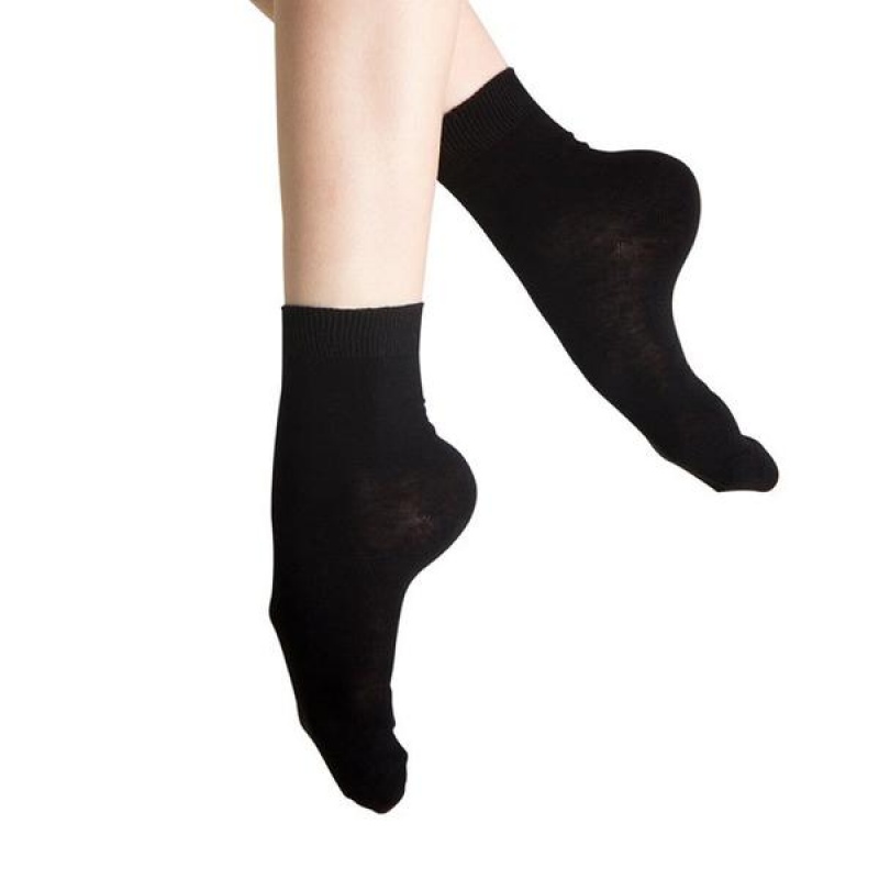 Black Women's Bloch Ankle Socks | PUSQX76584