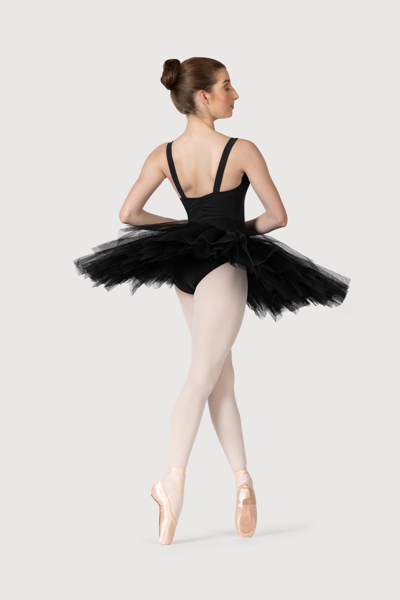 Black Women's Bloch Classic Practice ½ Tutu Skirts | USJBT77164