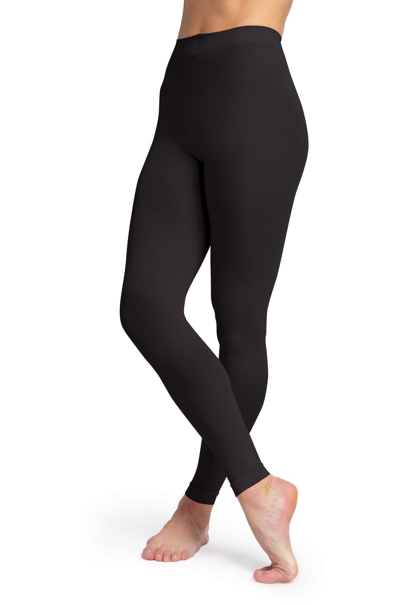 Black Women\'s Bloch Contoursoft Footless Tight | AUSDF36578