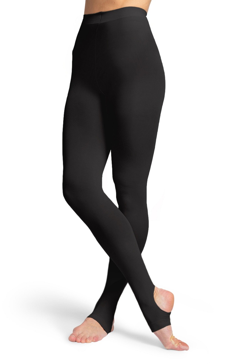 Black Women\'s Bloch Contoursoft Sitrrup Tight | USXMI53608