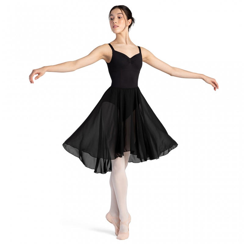 Black Women's Bloch Gavotte Skirts | USJBT94150