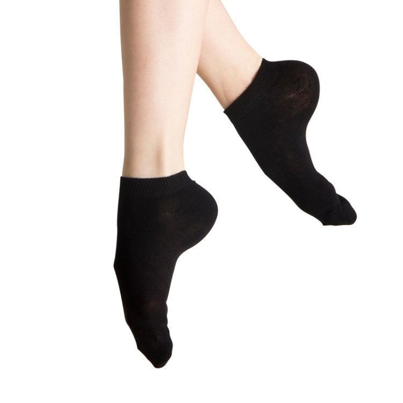 Black Women's Bloch Jazz Socks | MUSFT77452