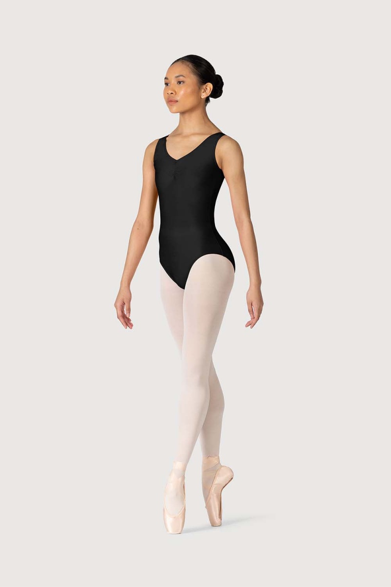 Black Women's Bloch Lyn Leotards | USNEJ67342