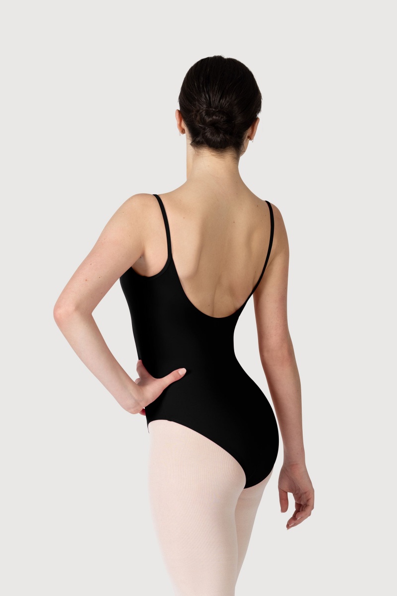 Black Women's Bloch Overture Oriana Princess Seam Leotards | USXMI85689