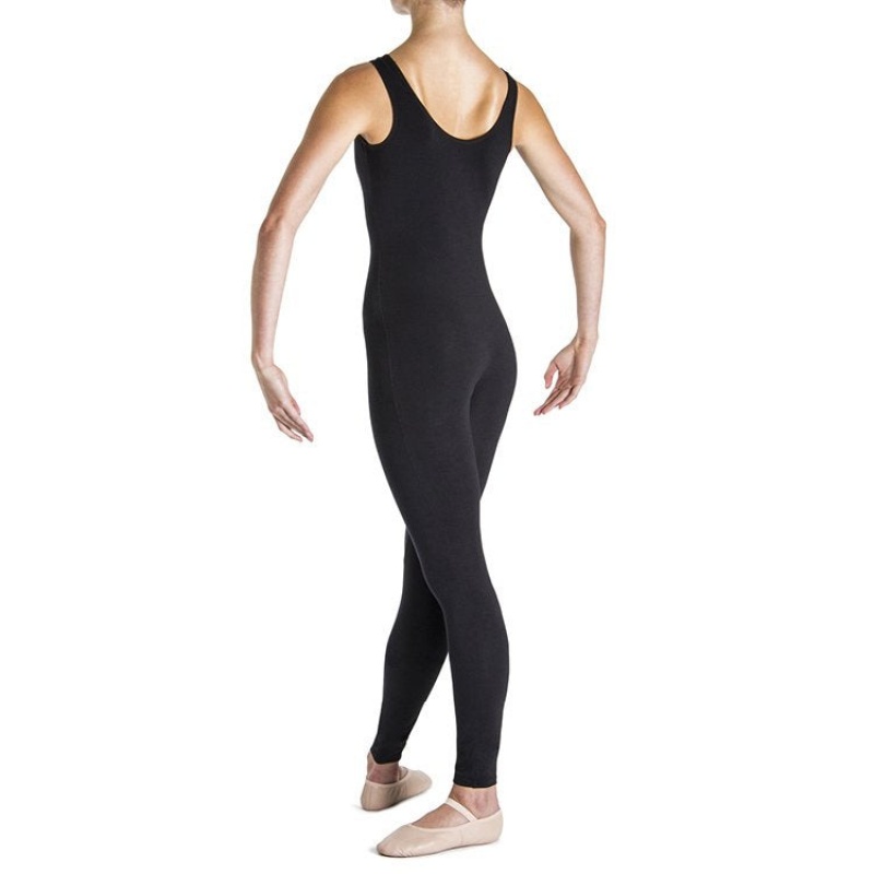 Black Women's Bloch Utano Scoop Neck Unitards | SUSVO24503