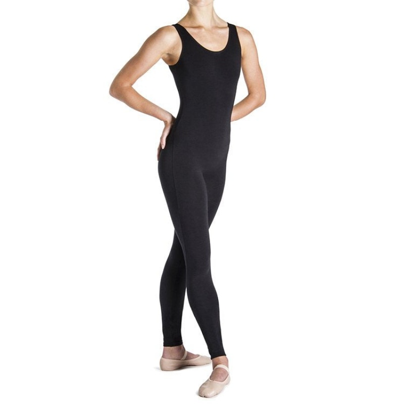 Black Women\'s Bloch Utano Scoop Neck Unitards | SUSVO24503