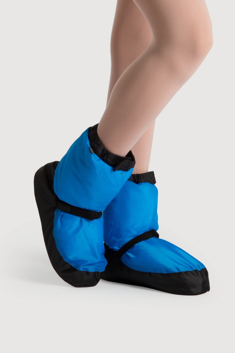 Blue Fluro Kids' Bloch Children Warmup Booties | USJZR81324