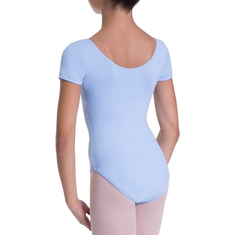 Bluebird Kids' Bloch Overture Olisia Short Sleeve Leotards | DUSKV88500