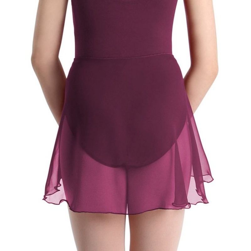 Burgundy Kids' Bloch Chita Skirts | USZDE65901