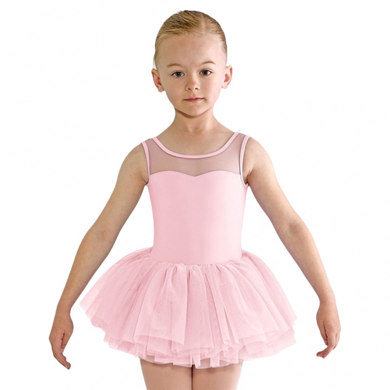 Candy Pink Kids\' Bloch Emica Sweetheart Dress | USDYB14593