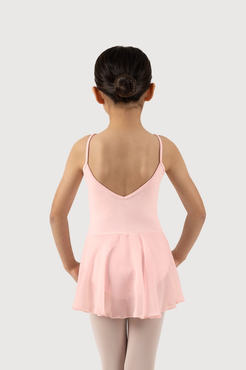 Candy Pink Kids' Bloch Oriole Camisole Leotards | USICD79016