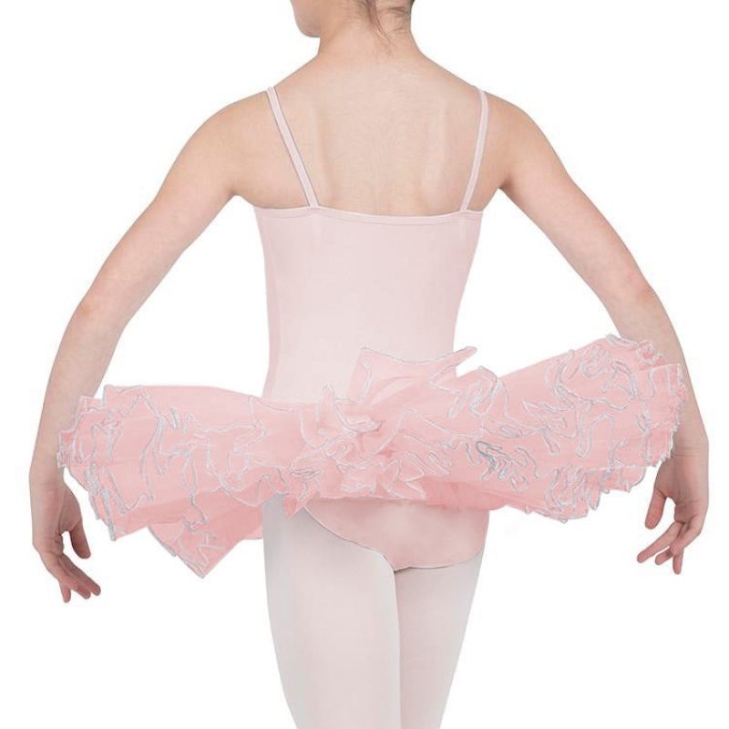 Candy Pink Kids' Bloch Silvana Diamante Tutu Leotards | USDYB52668