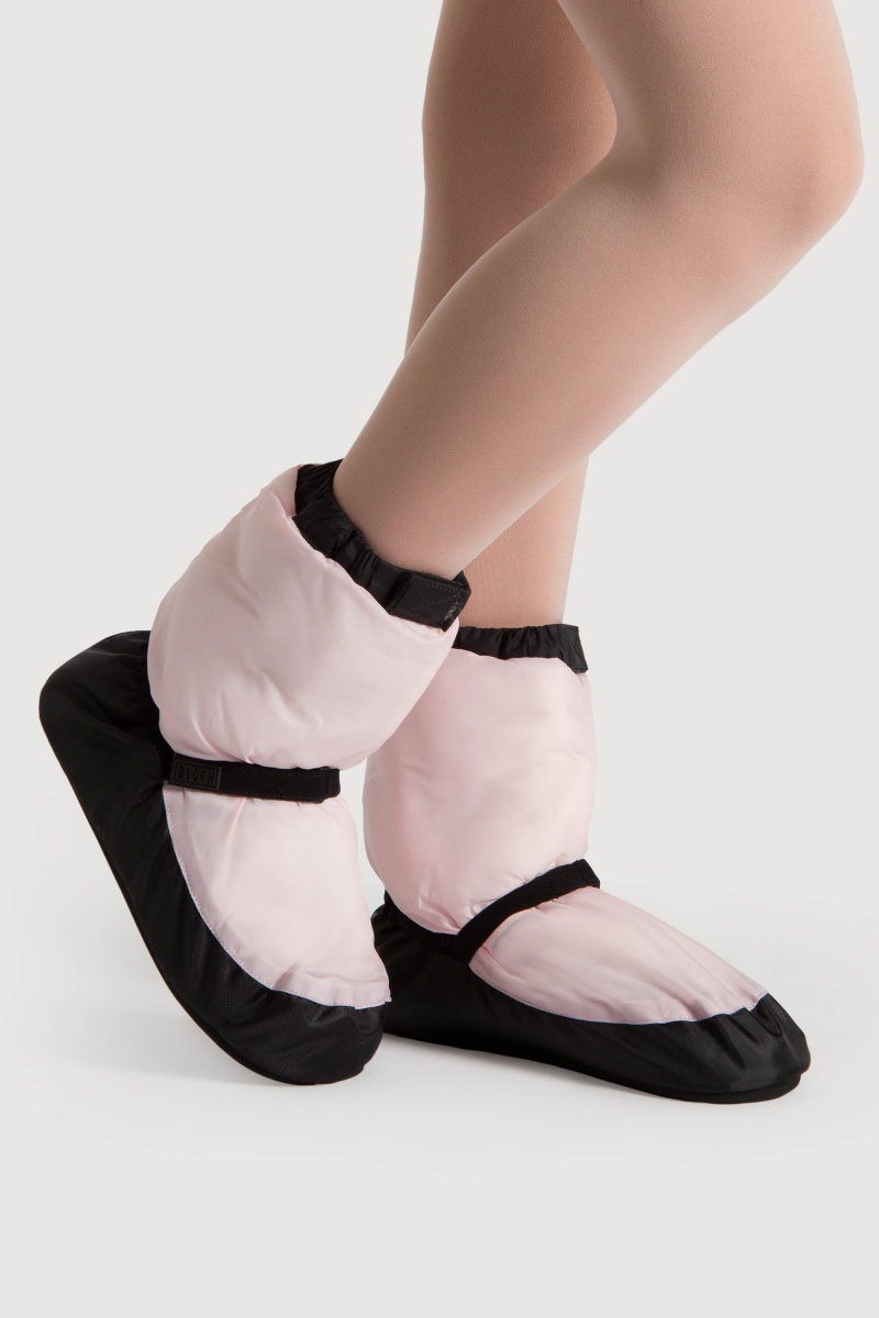 Candy Pink Women's Bloch Adult Warmup Booties | XUSBH40041