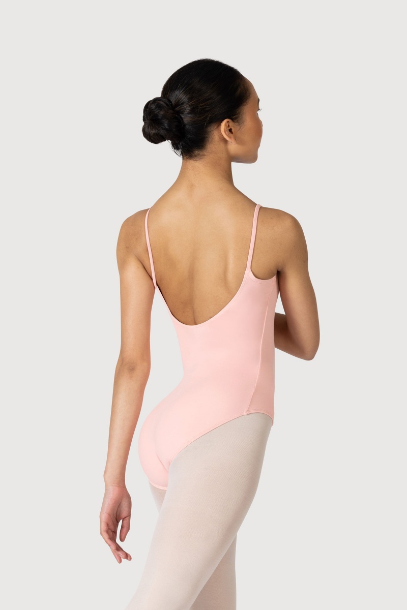 Candy Pink Women's Bloch Overture Oriana Princess Seam Leotards | USJZR67197