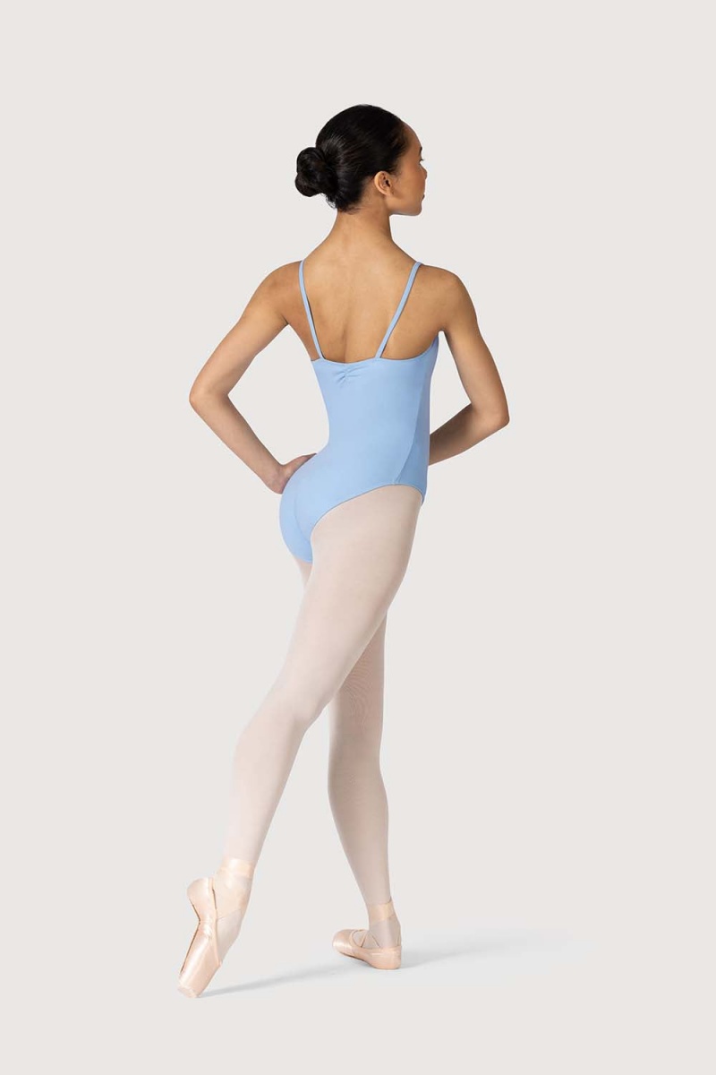 Chambray Women's Bloch Claudette Gathered Cami Leotards | USEAH37448