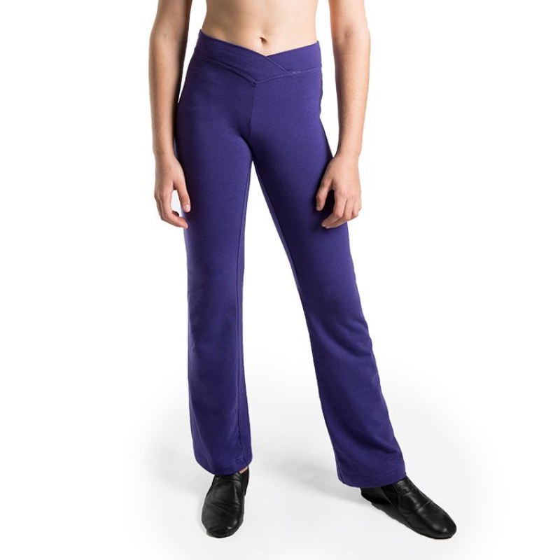 Deep Purple Kids\' Bloch Carmel Hipster Front Pant Bottoms | USZDE70664