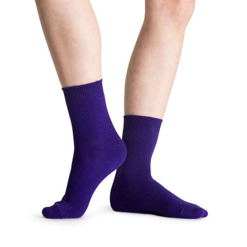 Deep Purple Women\'s Bloch Ankle Socks | USXBR34432