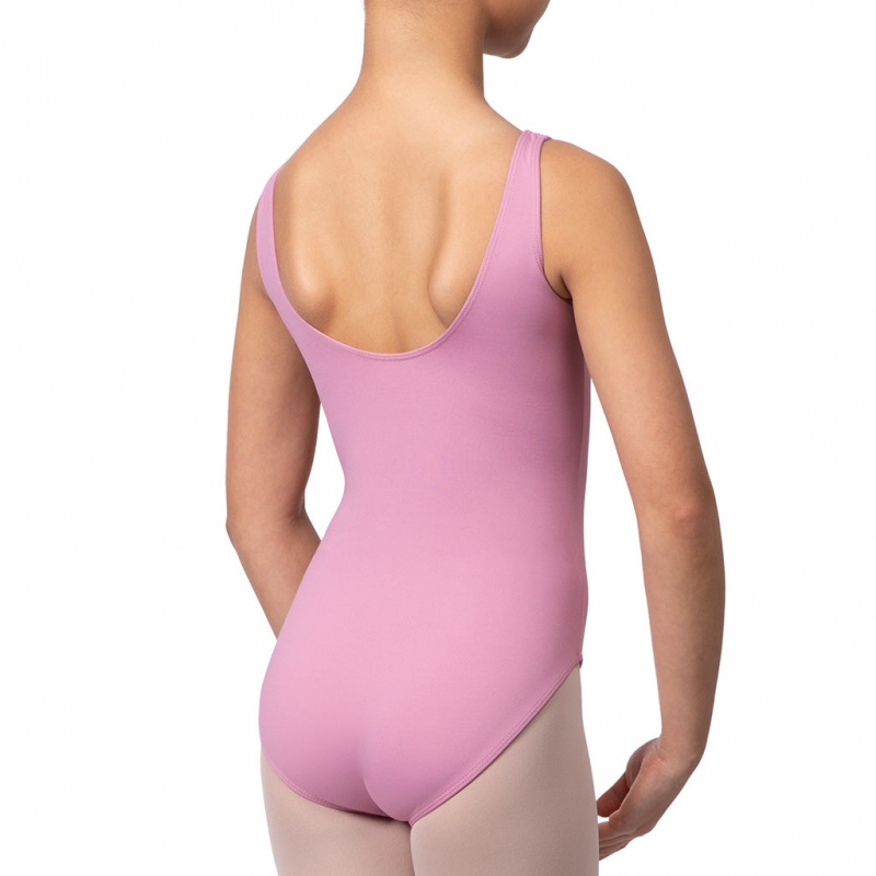 Dusk Kids' Bloch Overture Odetta Sleeveless Pleat Leotards | YUSVQ46432