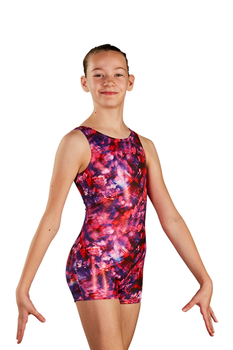 Floral Fusion Kids\' Bloch Floral Fusion Printed Unitards | USQCS65653