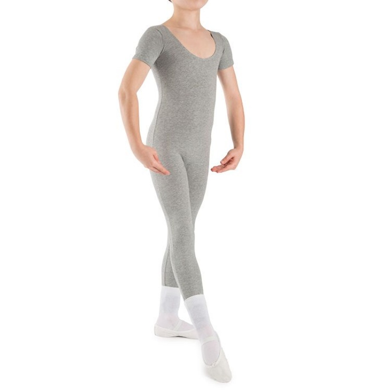 Grey Marle Kids' Bloch Matt Unitard Tight | PUSQX65667